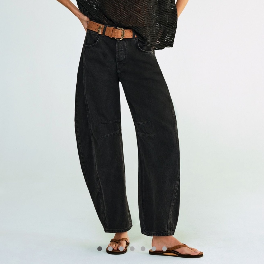 Free People Barrel Jeans